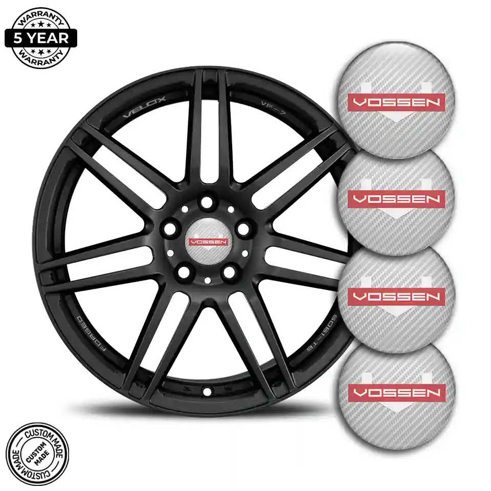 Vossen Logo Silicone Badge Self-Adhesive Sleek Style