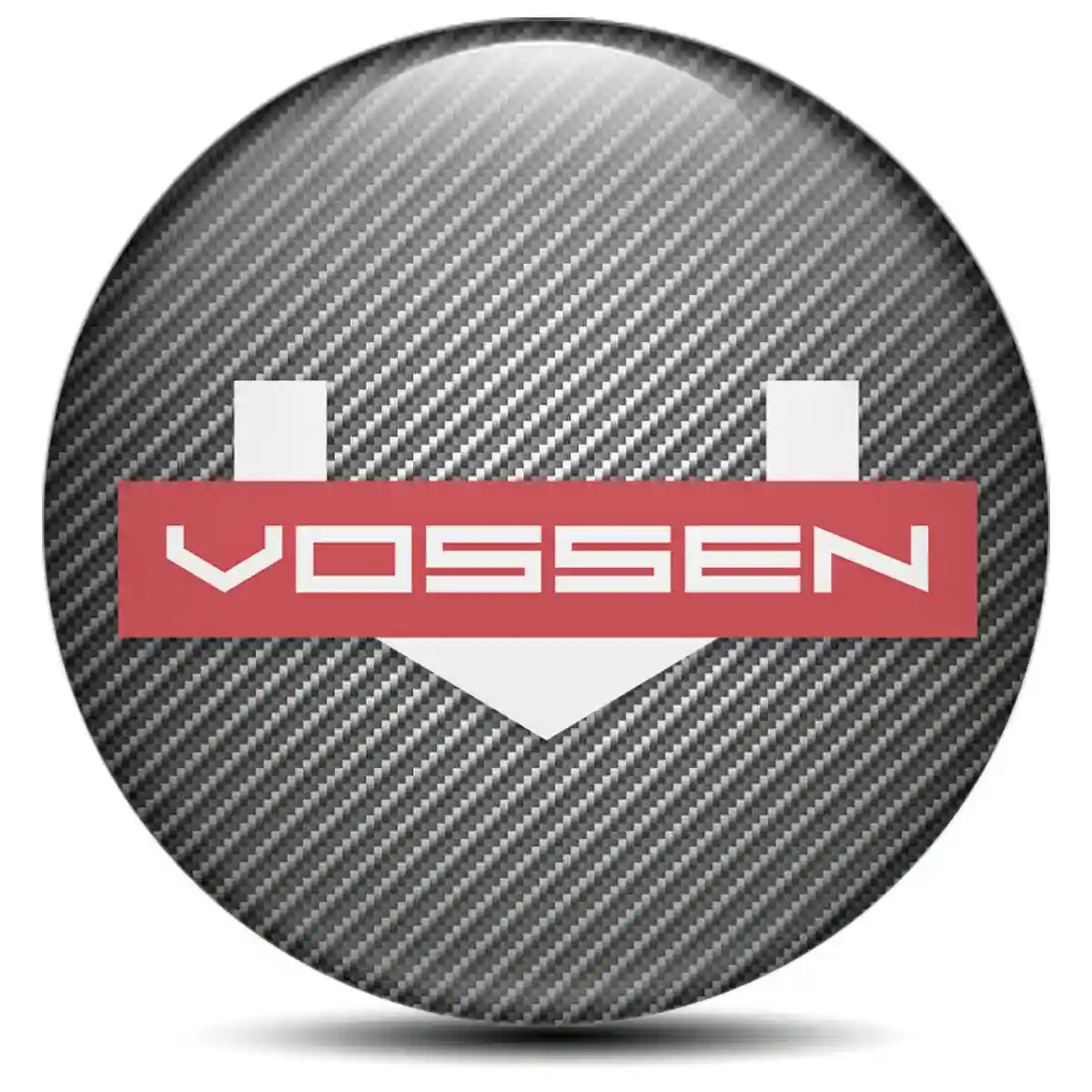 Vossen Logo Silicone Sticker Refined Design