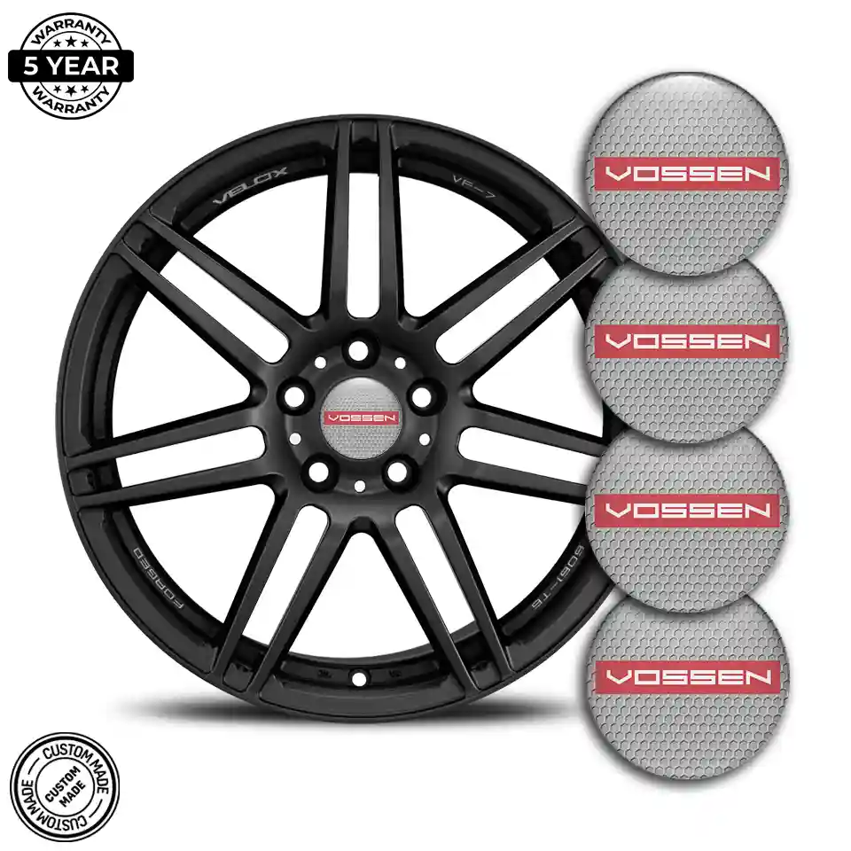Vossen Logo Silicone Sticker Self-Adhesive Elite Finish
