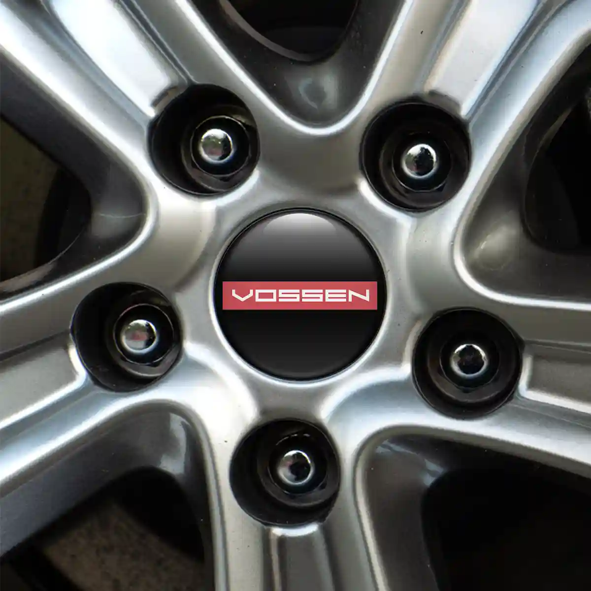 Vossen Logo Silicone Sticker Self-Adhesive Refined Design