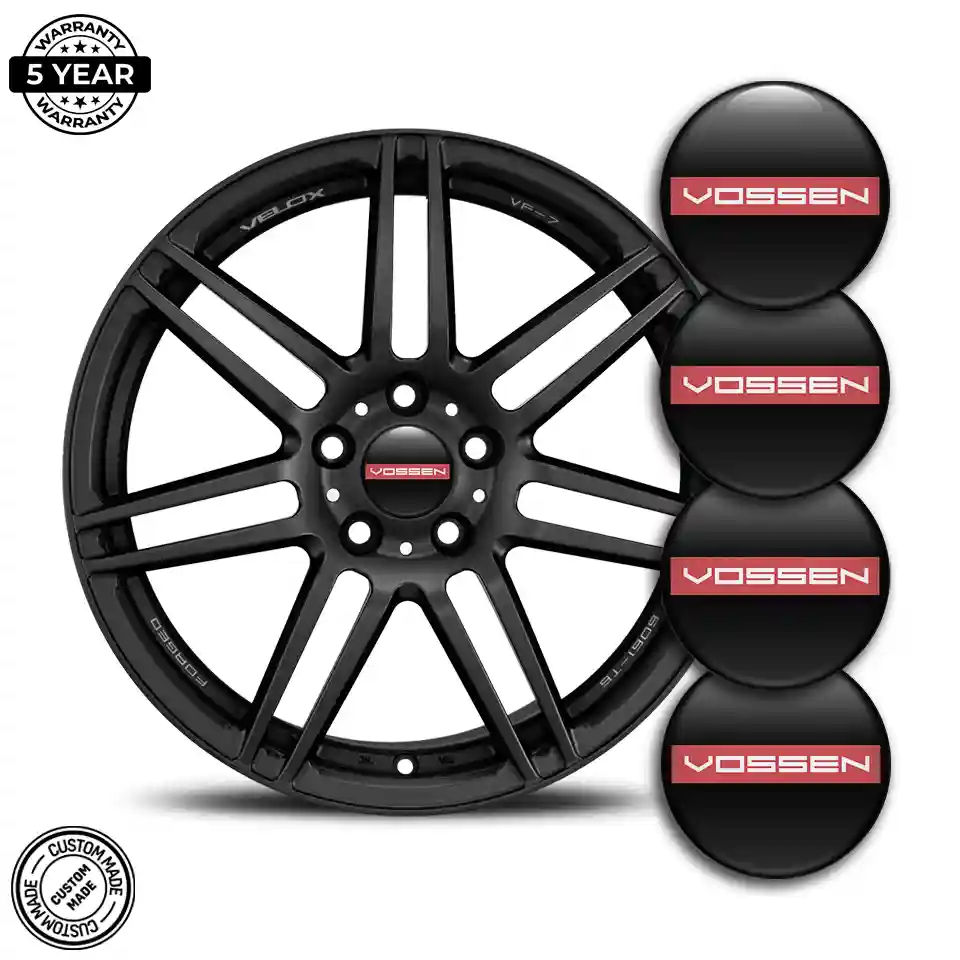Vossen Logo Silicone Sticker Self-Adhesive Refined Design