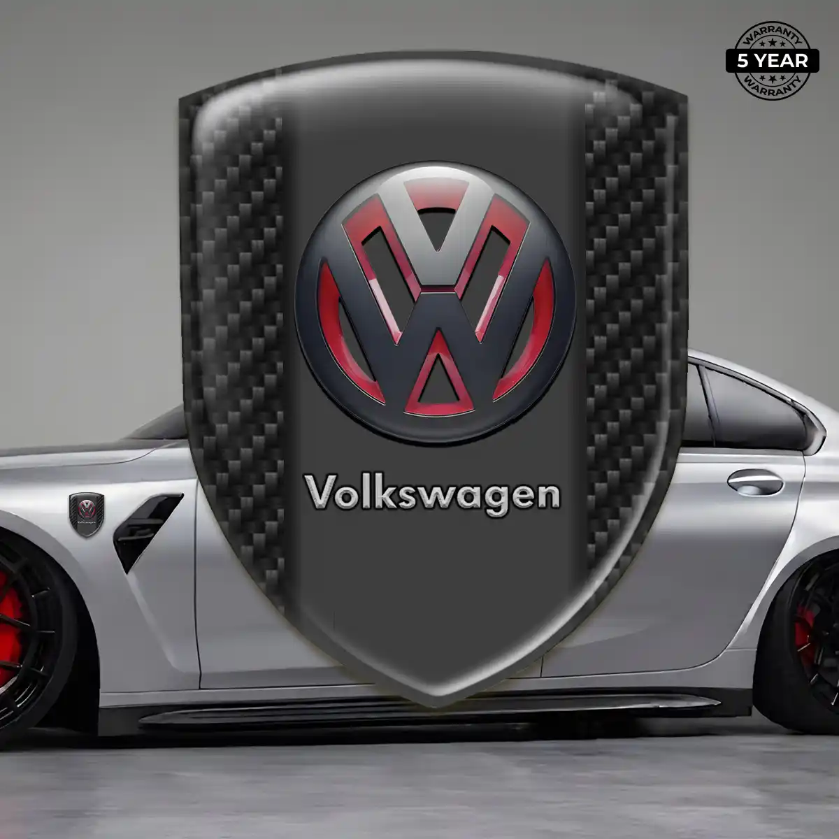 VW 3D Badge Sticker Elite Finish