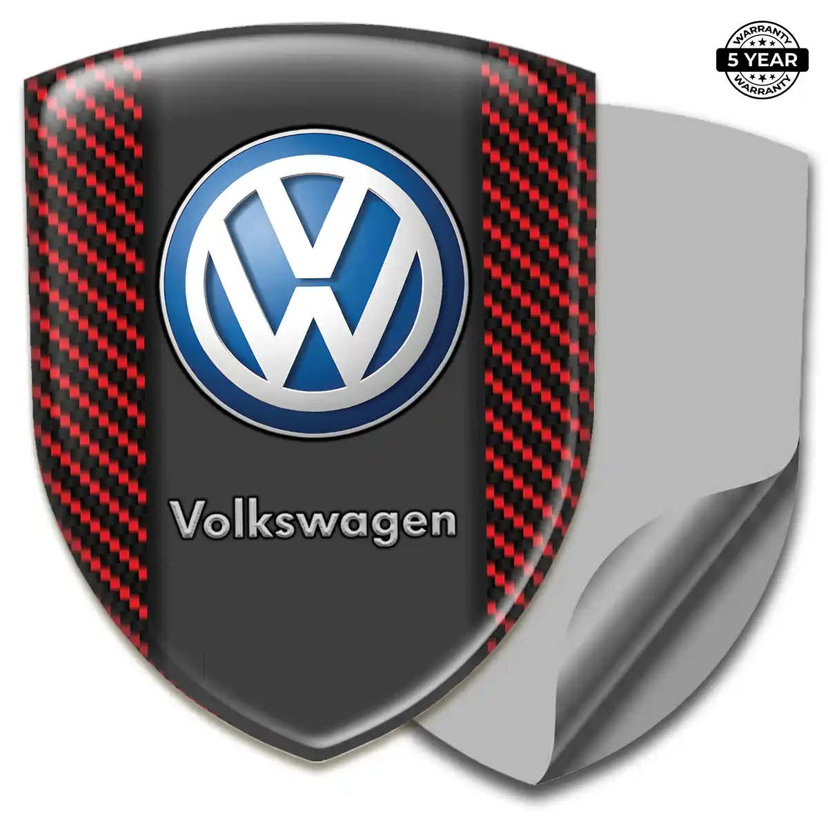 VW 3D Badge Sticker Sleek Style
