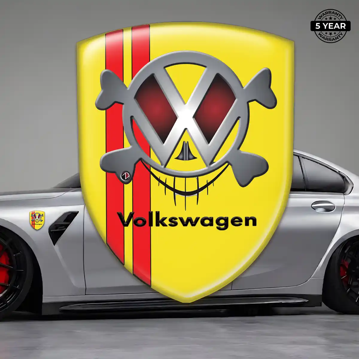 VW 3D Gel Sticker Refined Design
