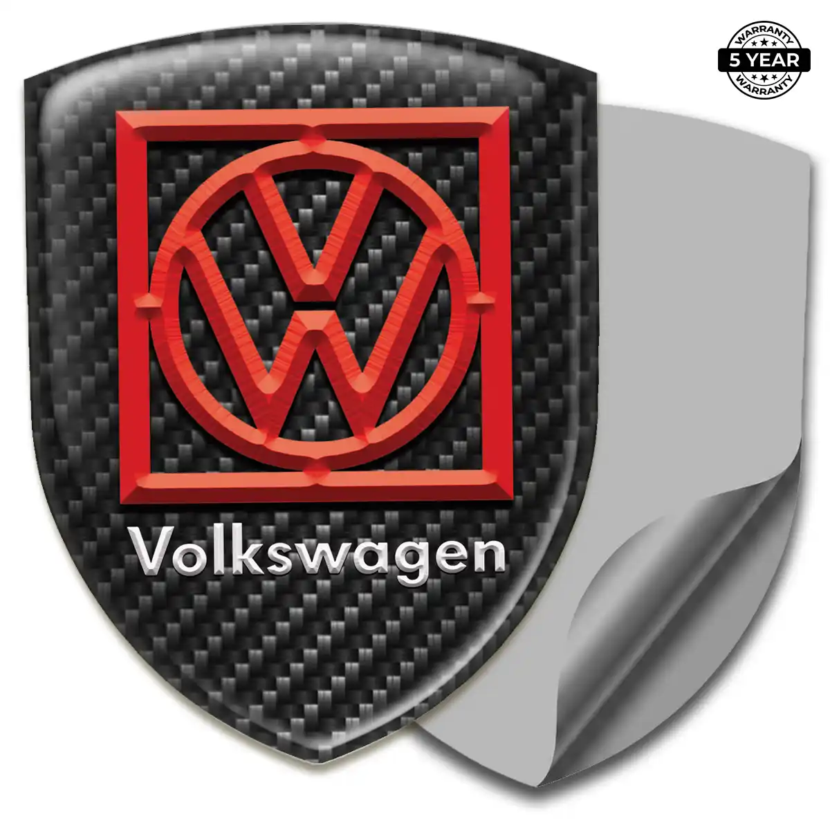 VW 3D Gel Sticker Sleek Style