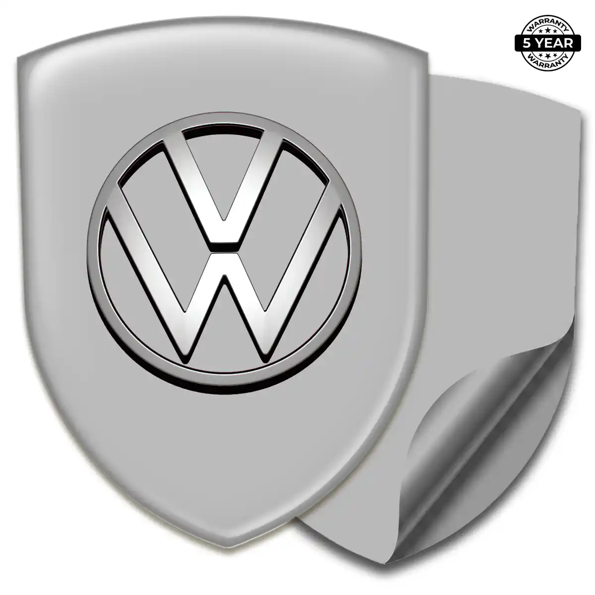 VW 3D Logo Sticker Sleek Style