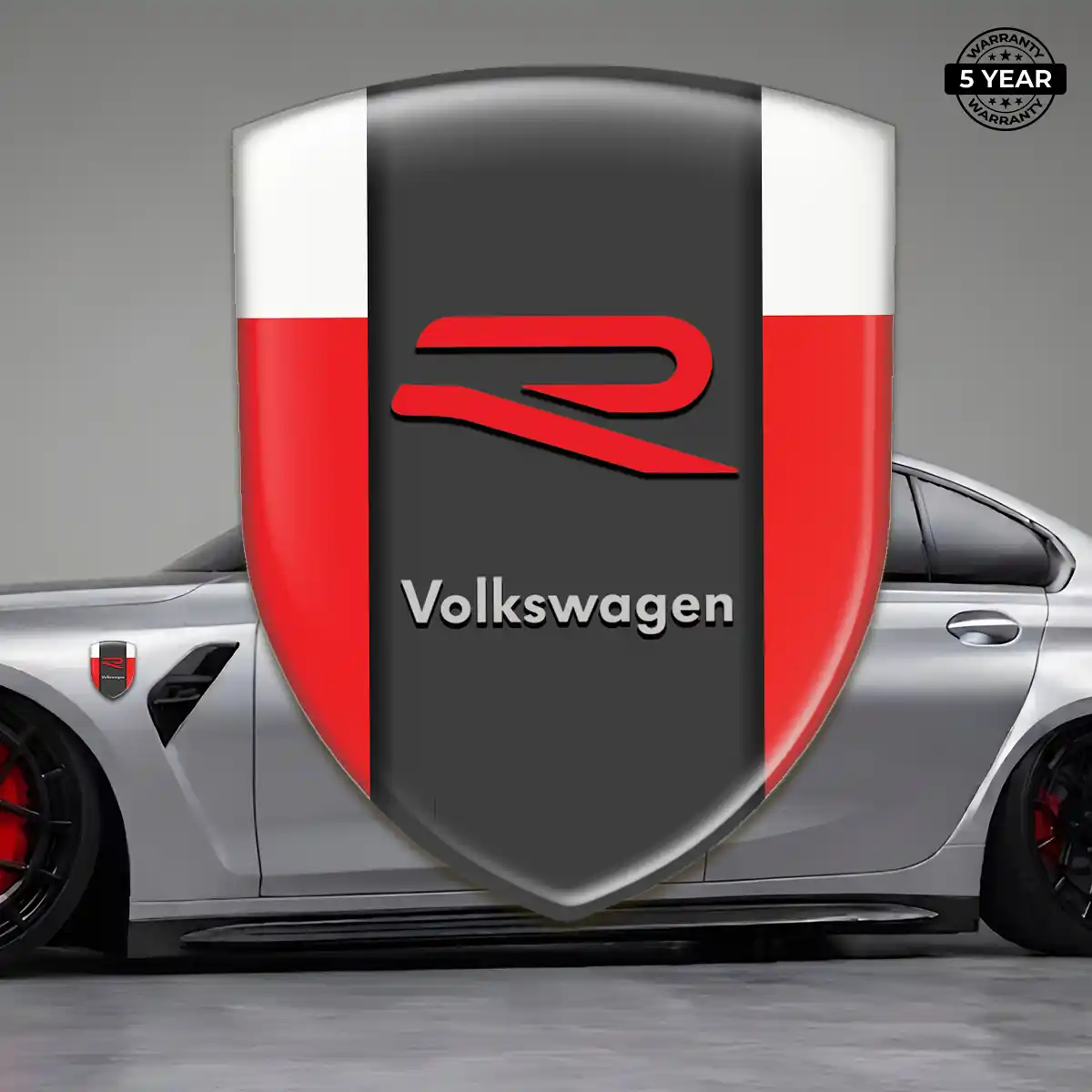 VW 3D Resin Sticker Refined Design