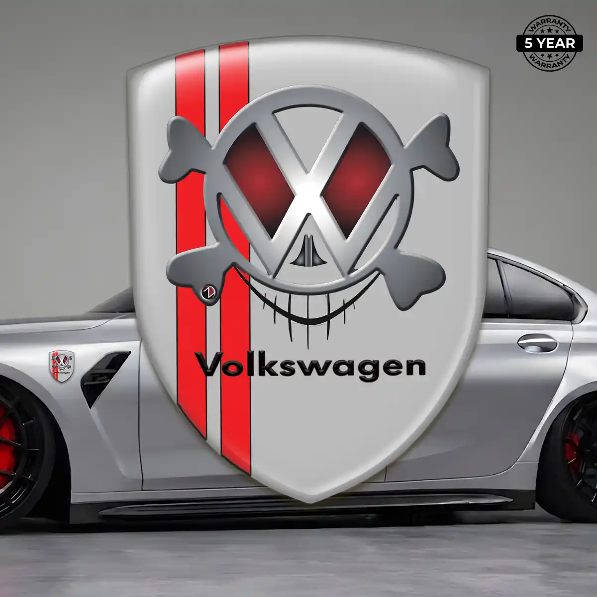 VW 3D Resin Sticker Sleek Style