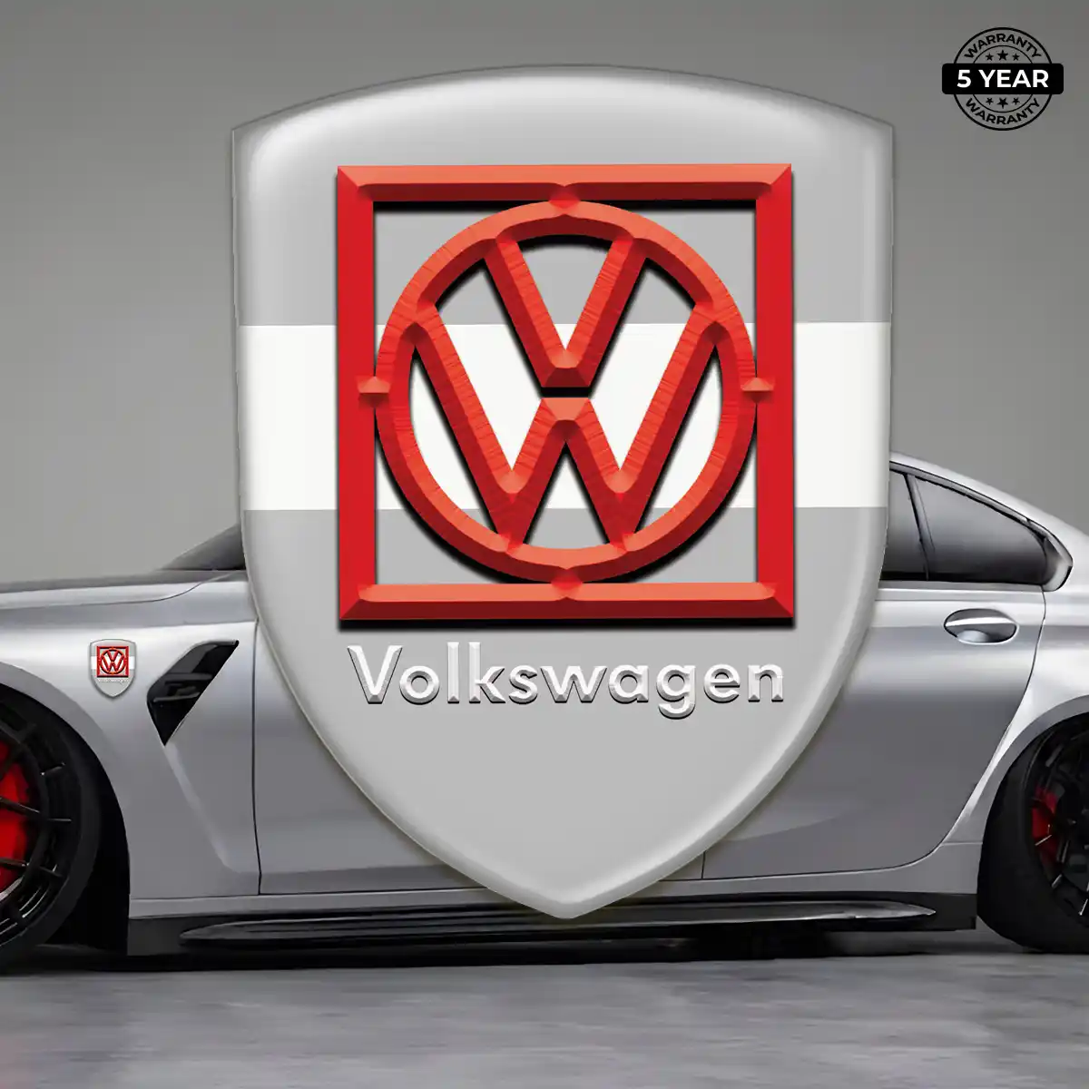 VW Automotive Emblem Sticker Elite Finish