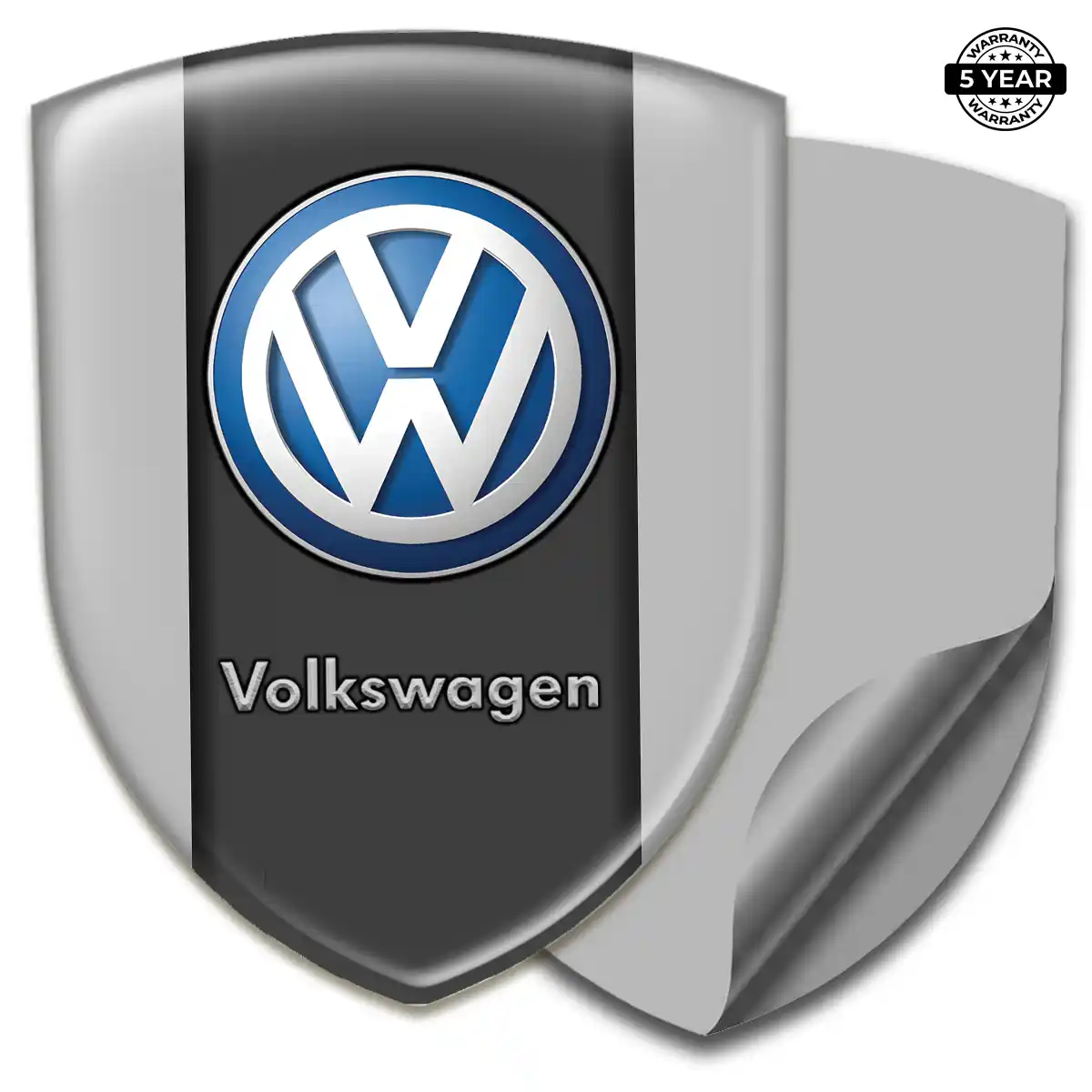 VW Automotive Logo Sticker Refined Design