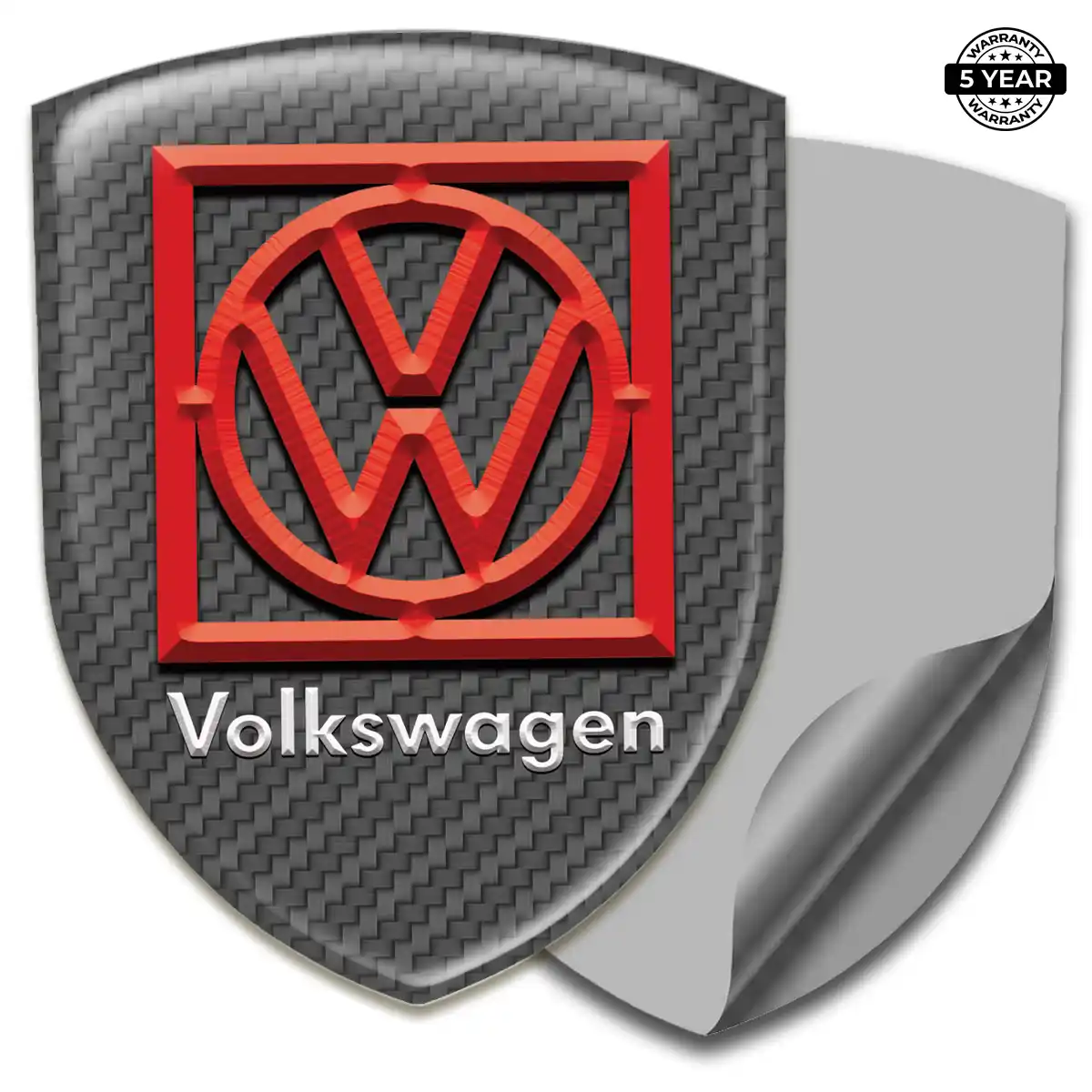 VW Automotive Logo Sticker Sleek Style