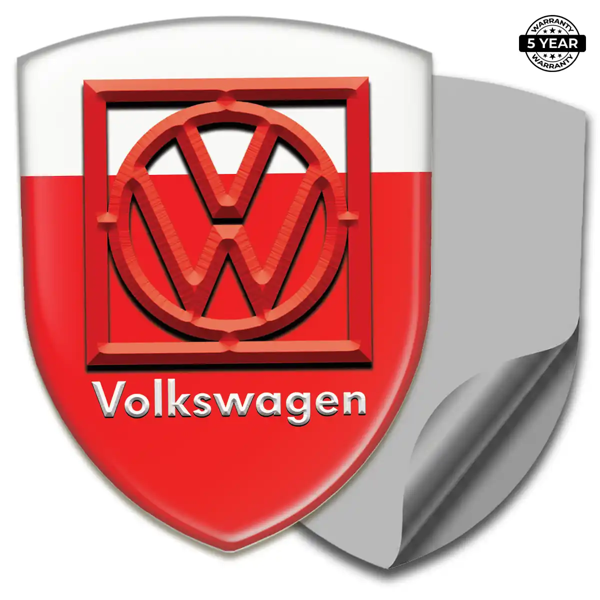 VW Automotive Resin Decal Refined Design