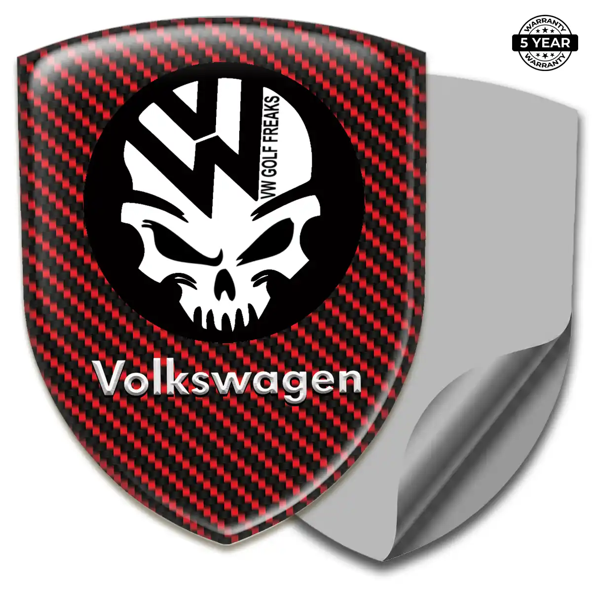 VW Automotive Resin Decal Sleek Style