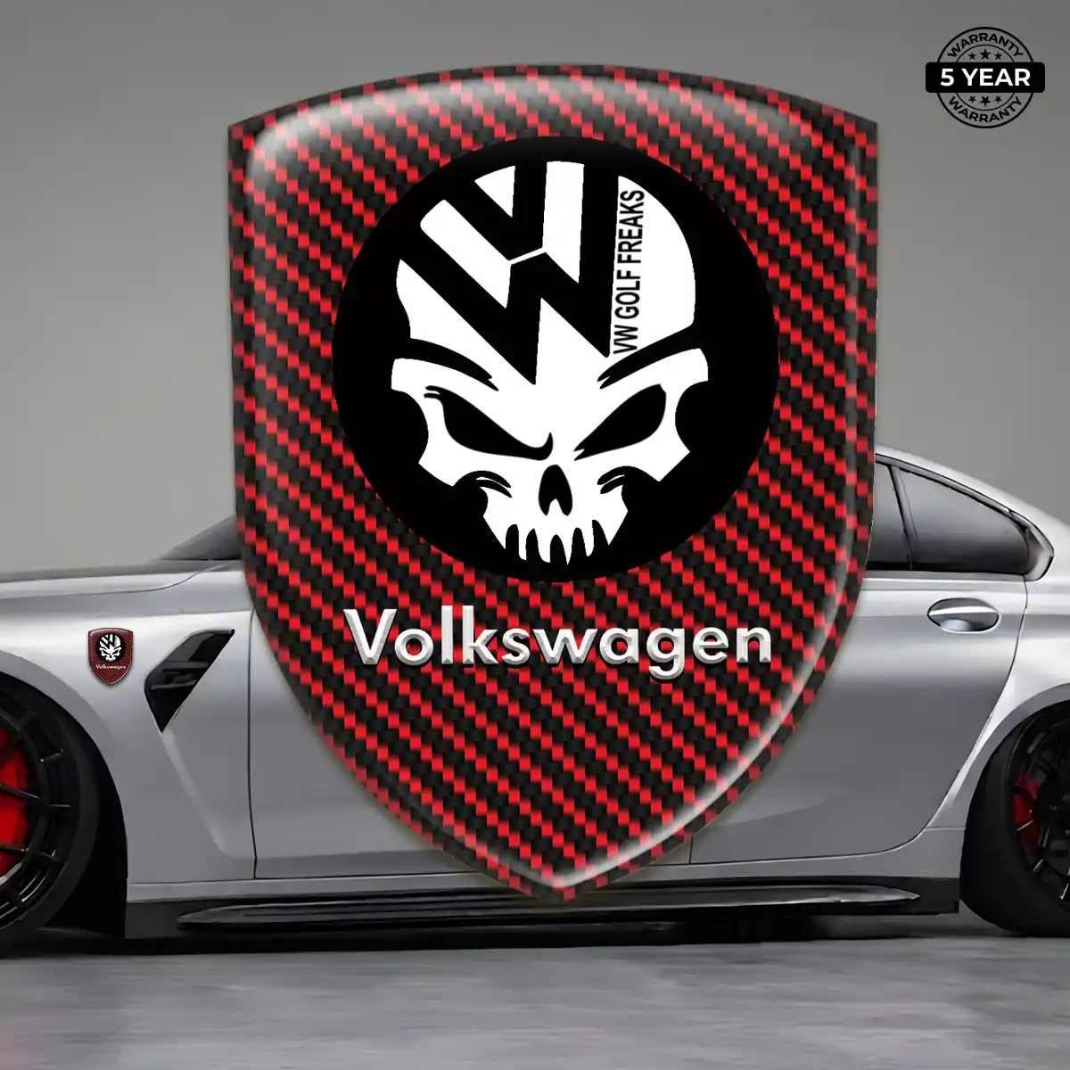 VW Automotive Resin Decal Sleek Style