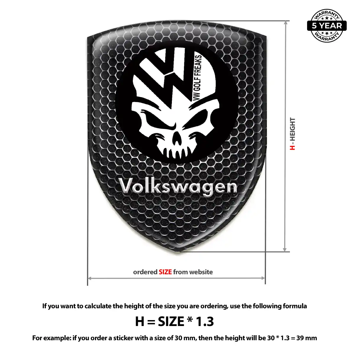 VW Badge Superior Craft
