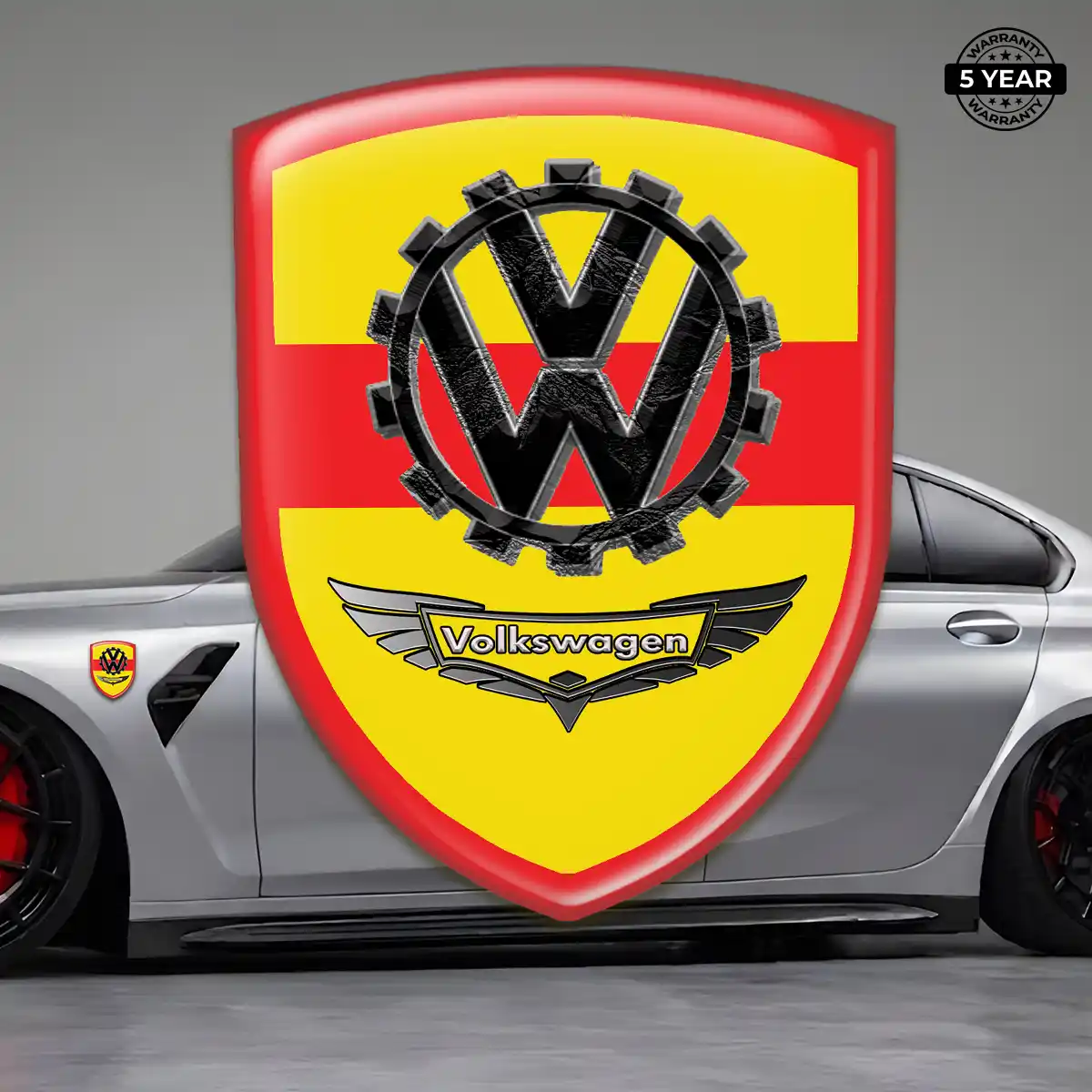VW Car Badge Sticker Refined Design