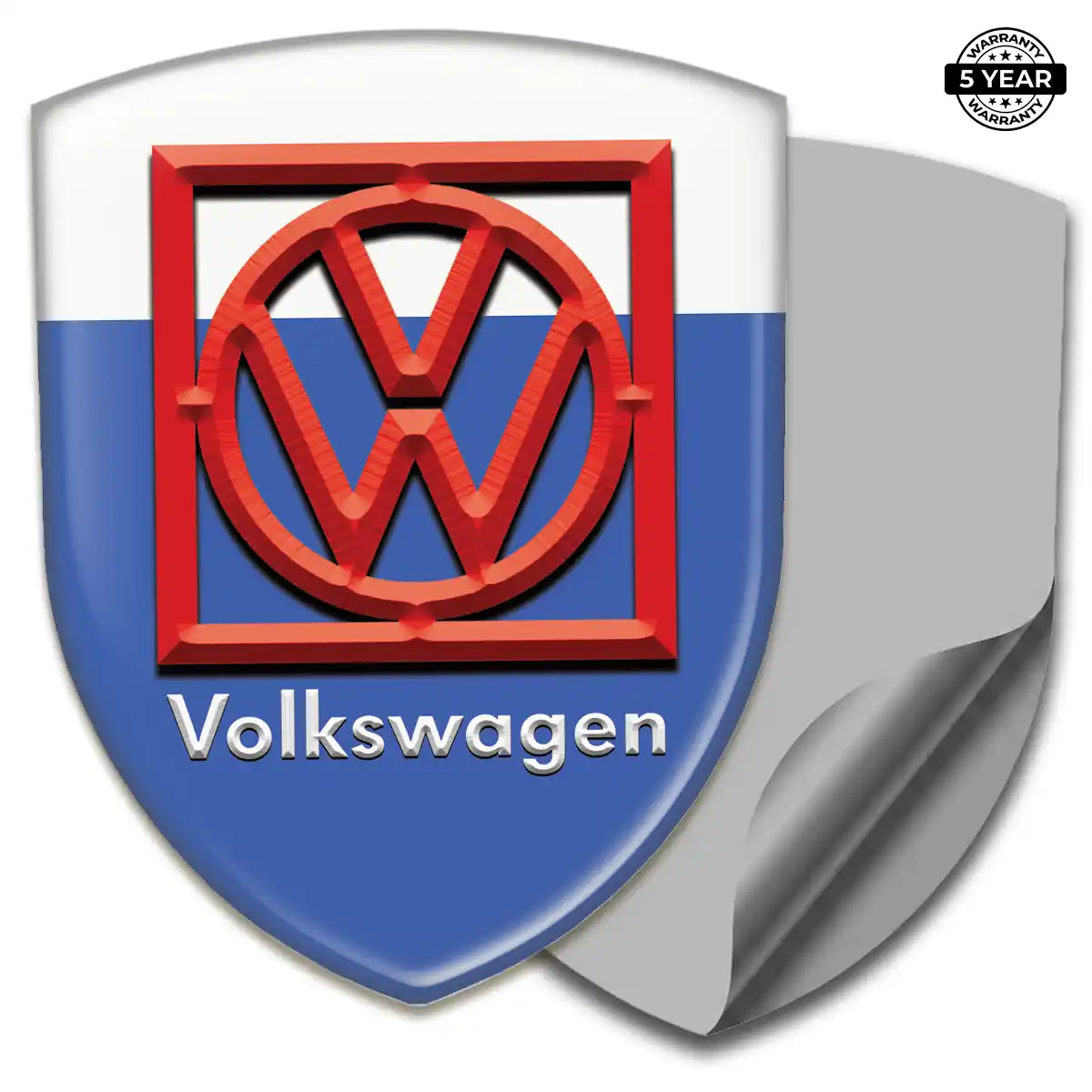 VW Car Badge Sticker Sleek Style