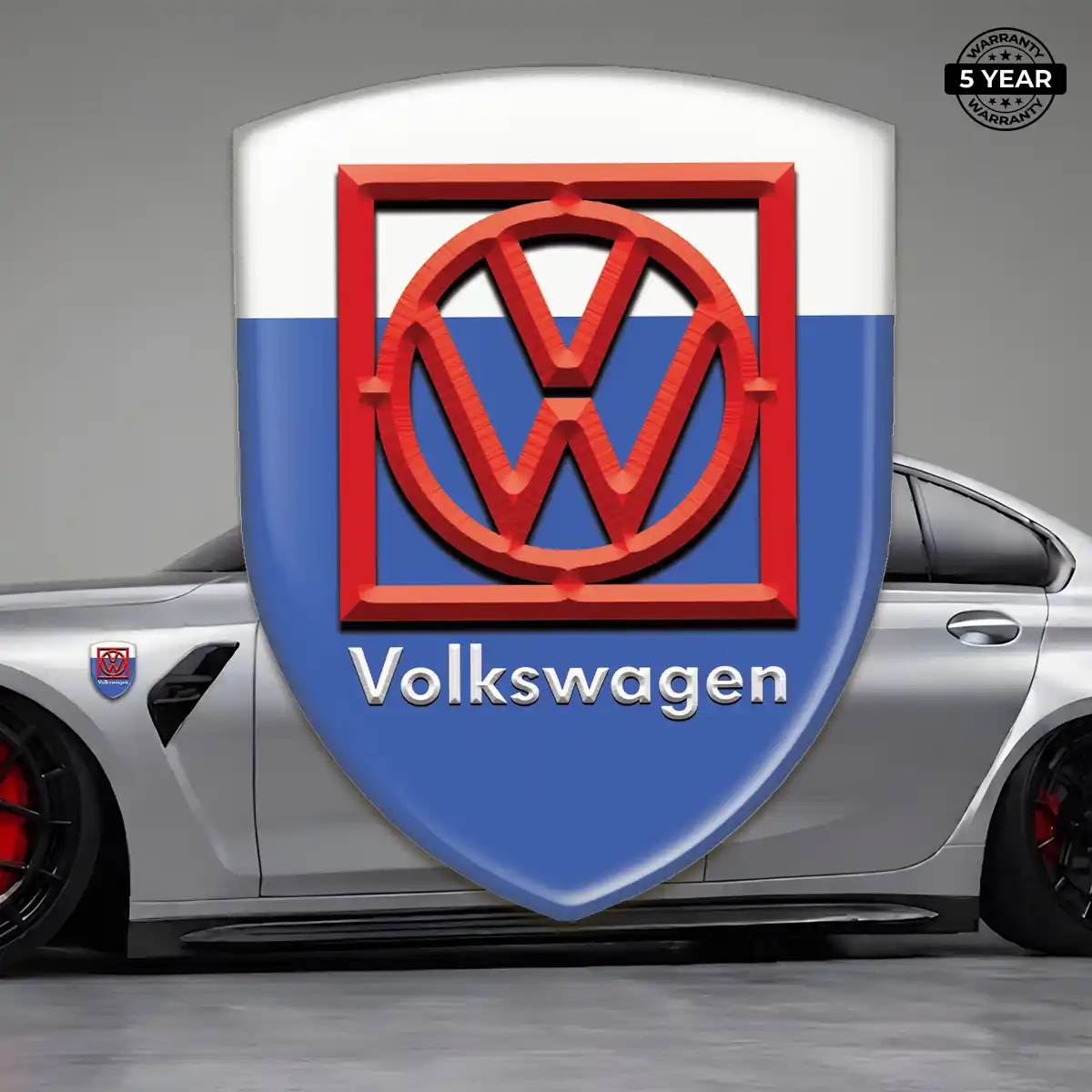 VW Car Badge Sticker Sleek Style