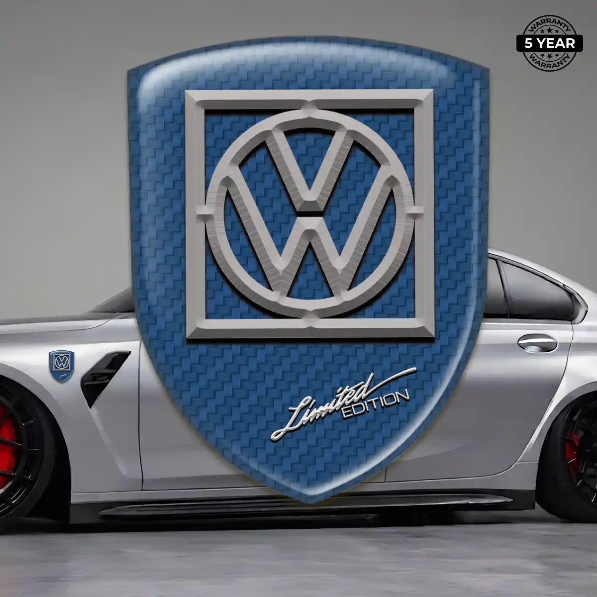 VW Car Emblem Decal Sleek Style