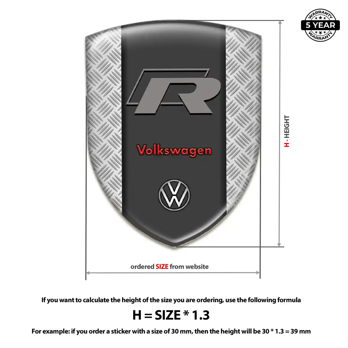 VW Car Emblem Overlay Sleek Style