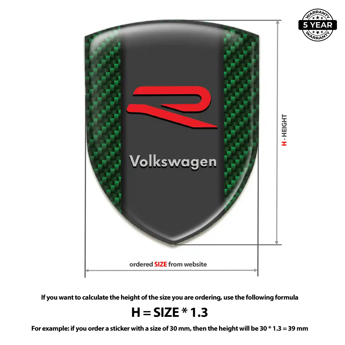 VW Car Emblem Overlay Superior Craft