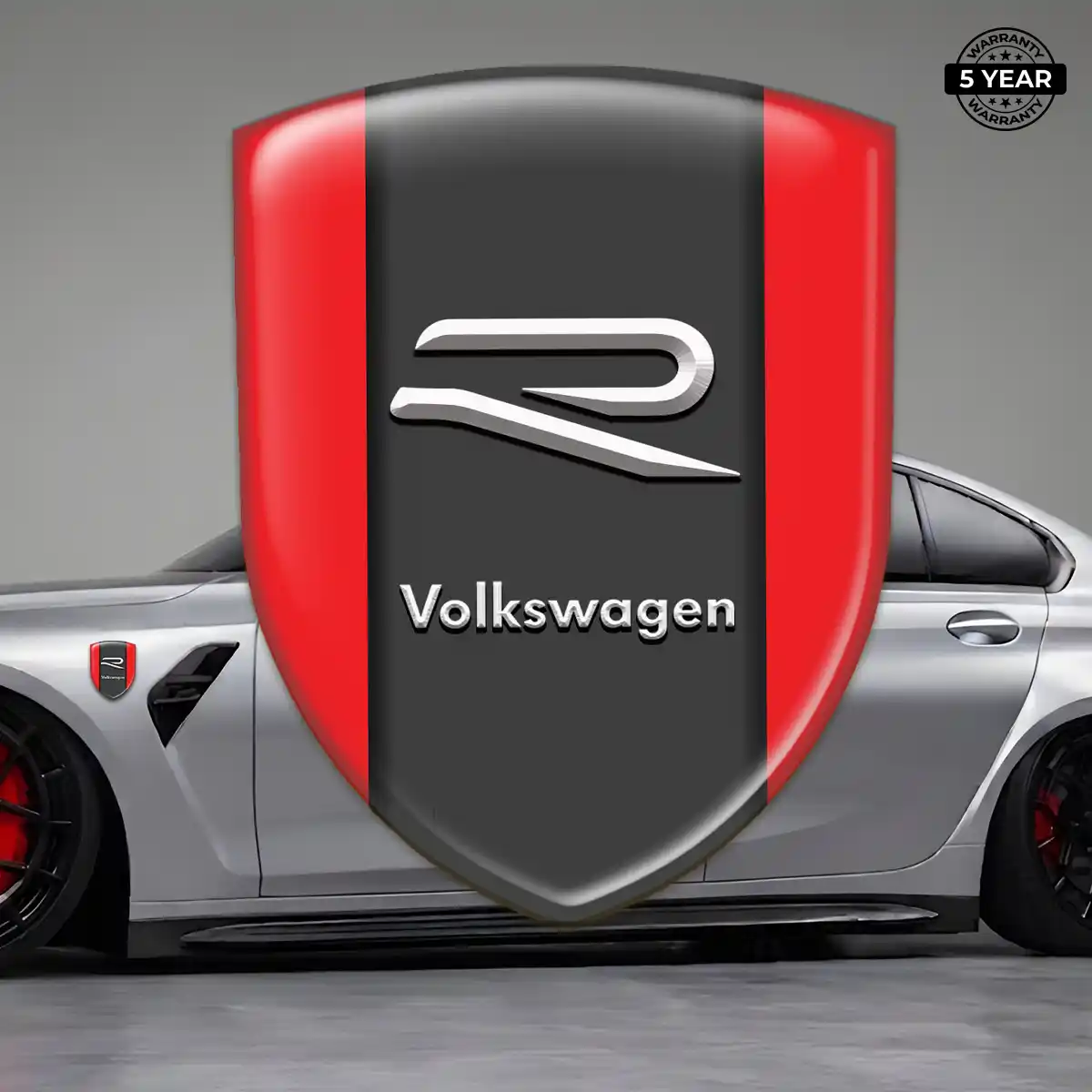 VW Car Emblem Sticker Elite Finish
