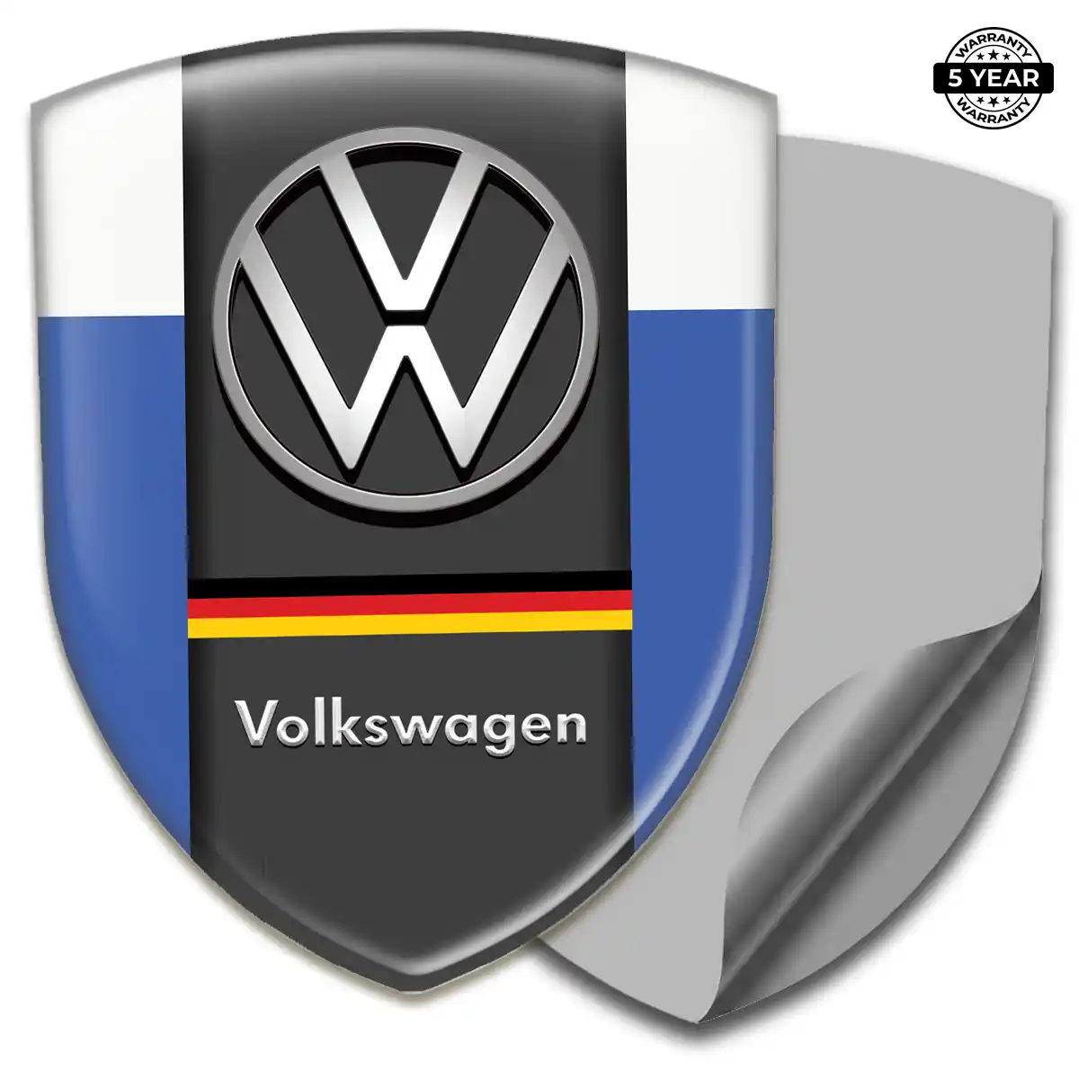 VW Car Emblem Sticker Sleek Style