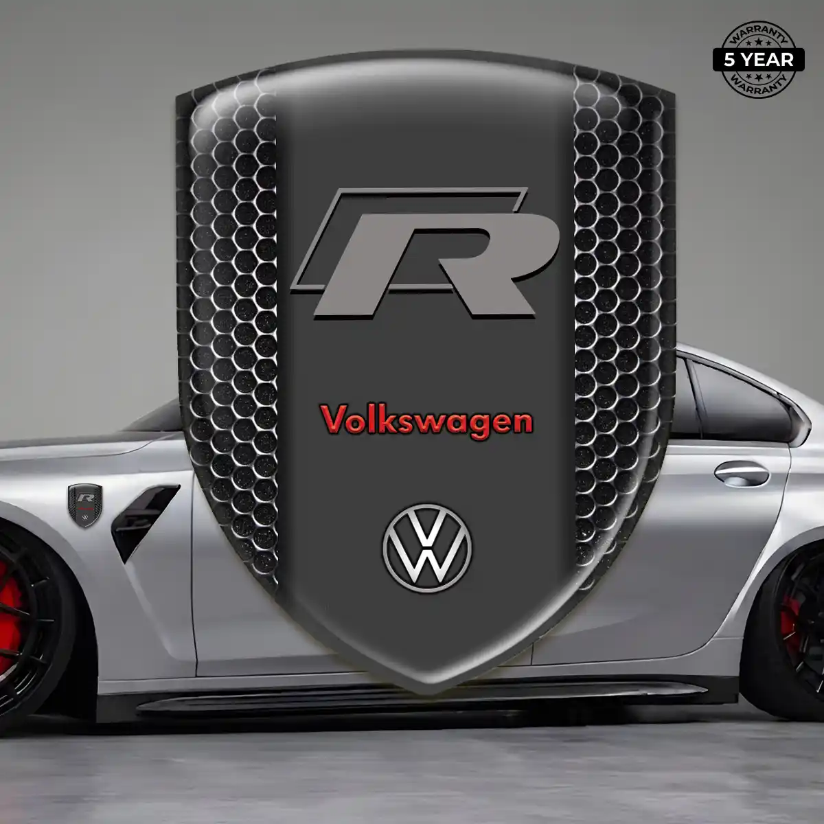VW Car Emblem Sticker Superior Craft