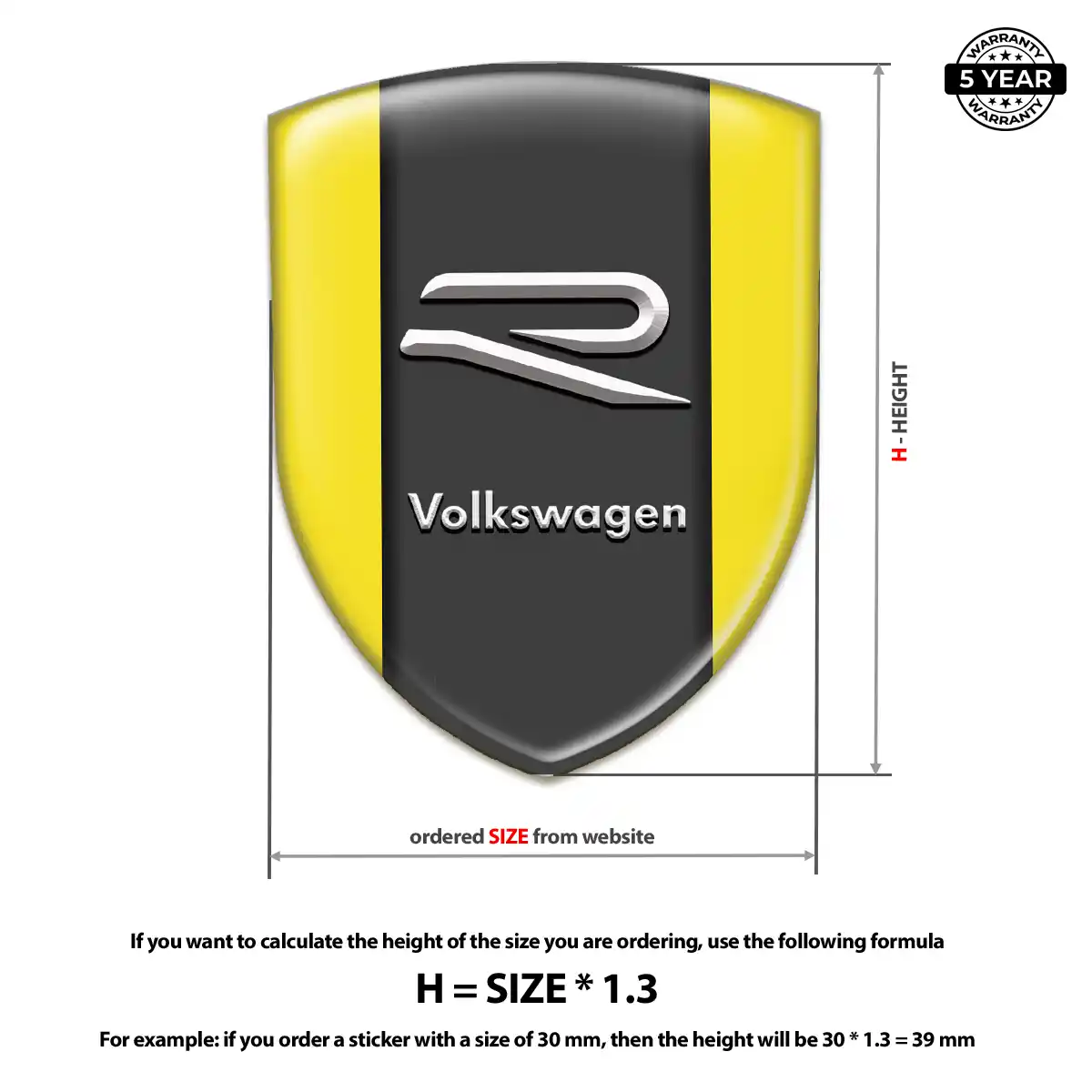 VW Car Logo Decal Superior Craft