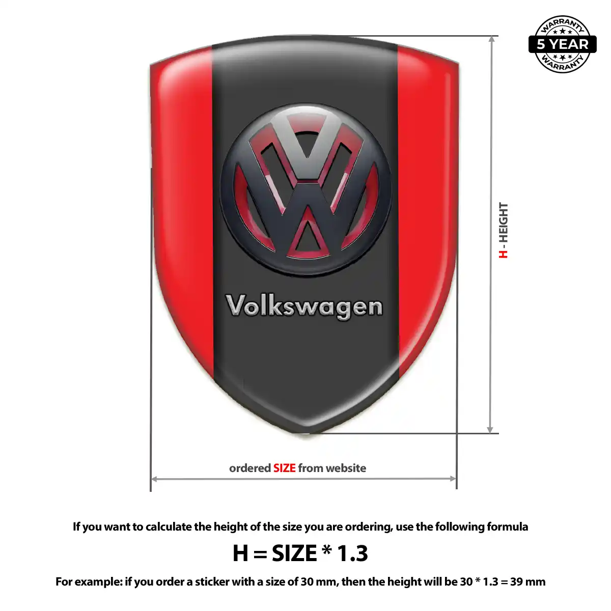VW Crest Emblem Prime Quality