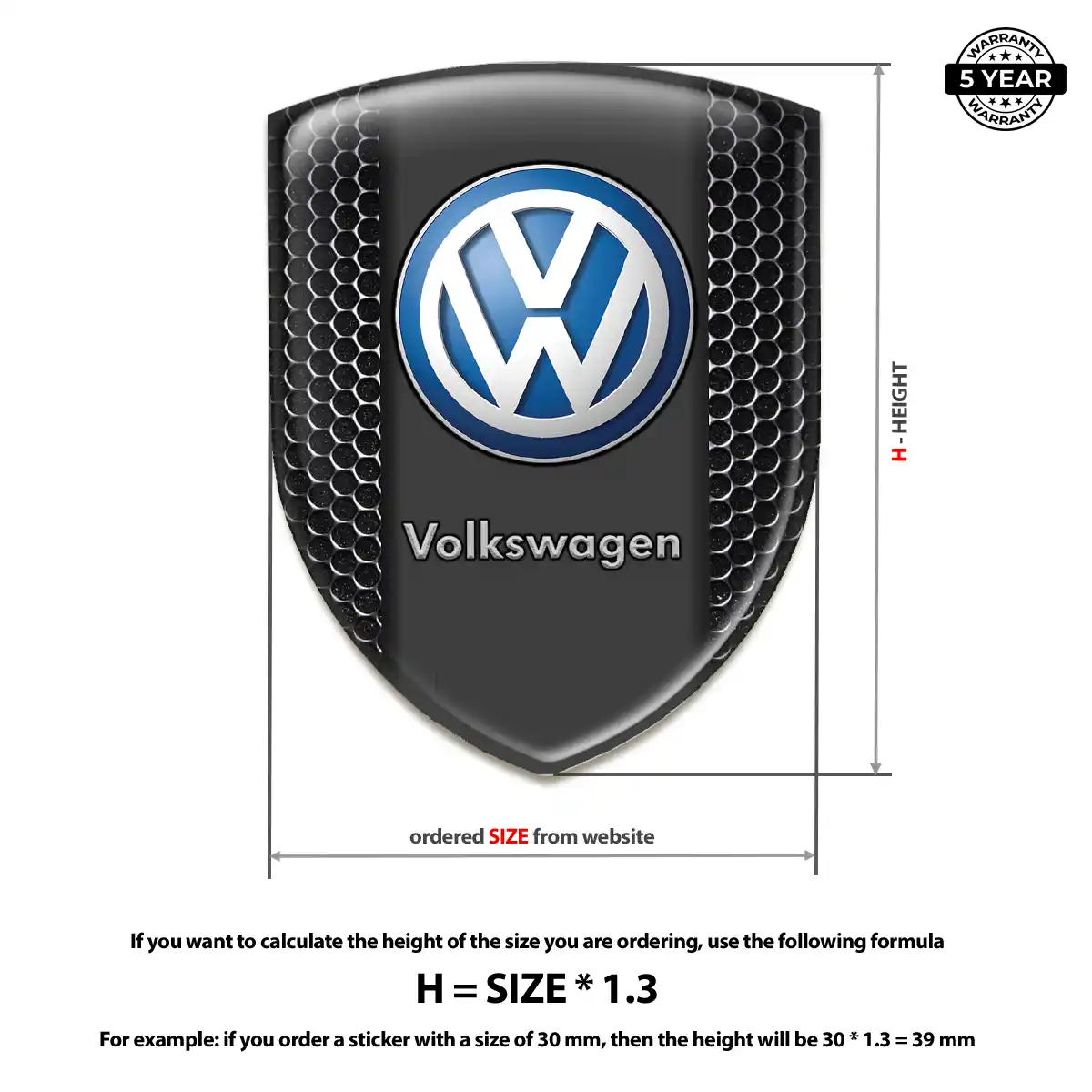 VW Crest Emblem Refined Design