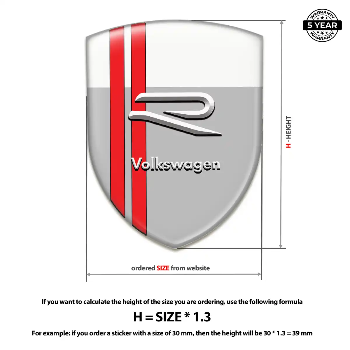 VW Crest Emblem Signature Grade