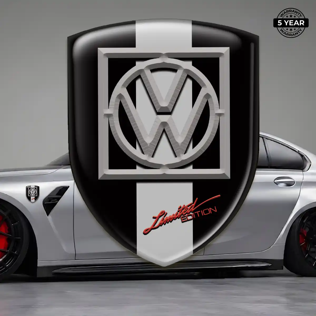 VW Crest Emblem Sleek Style