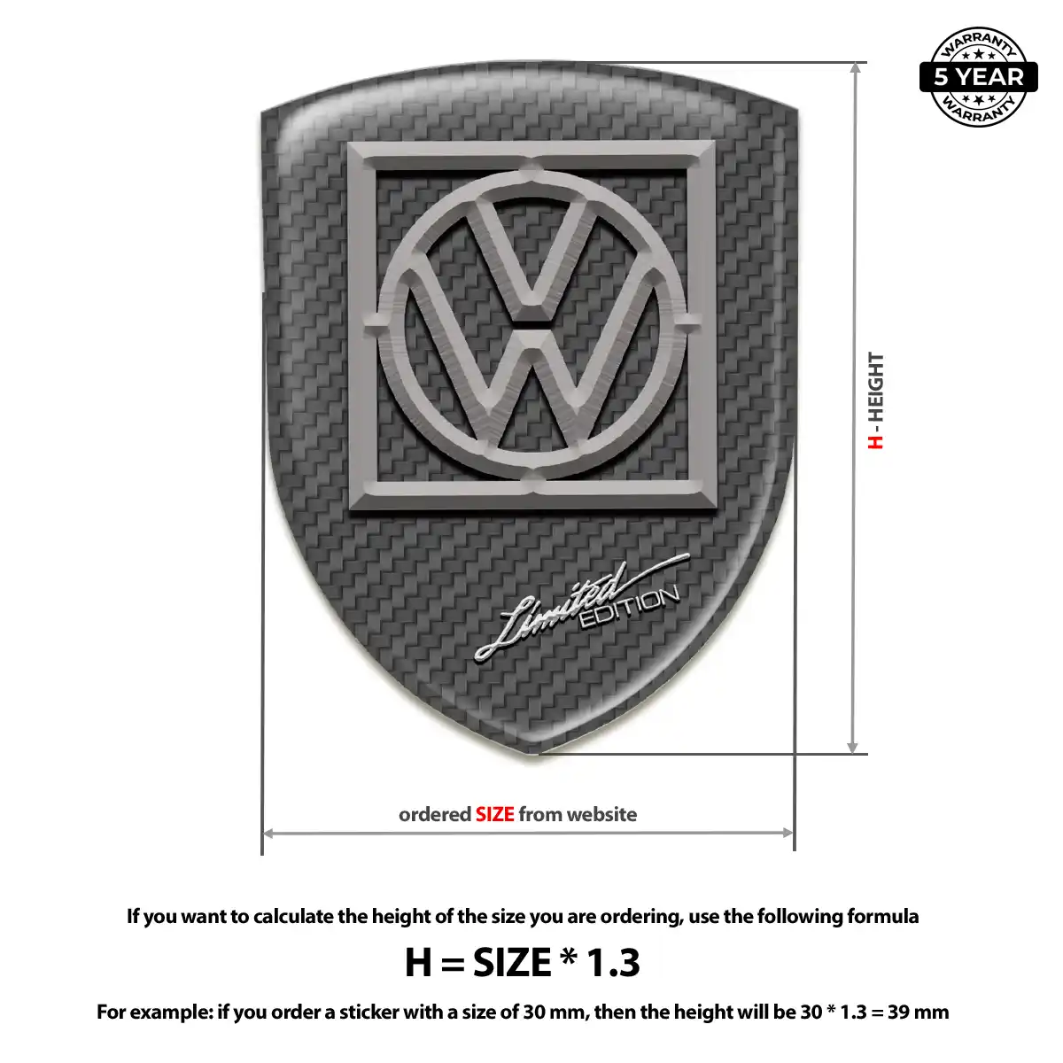 VW Crest Emblem Superior Craft