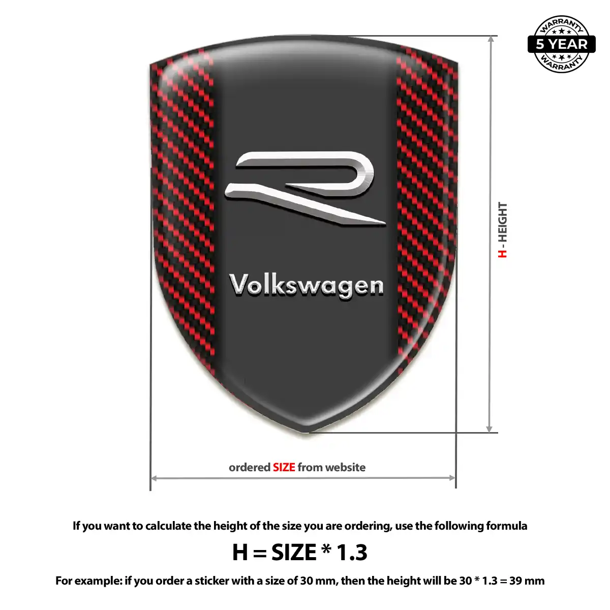 VW Crest Logo Emblem Refined Design