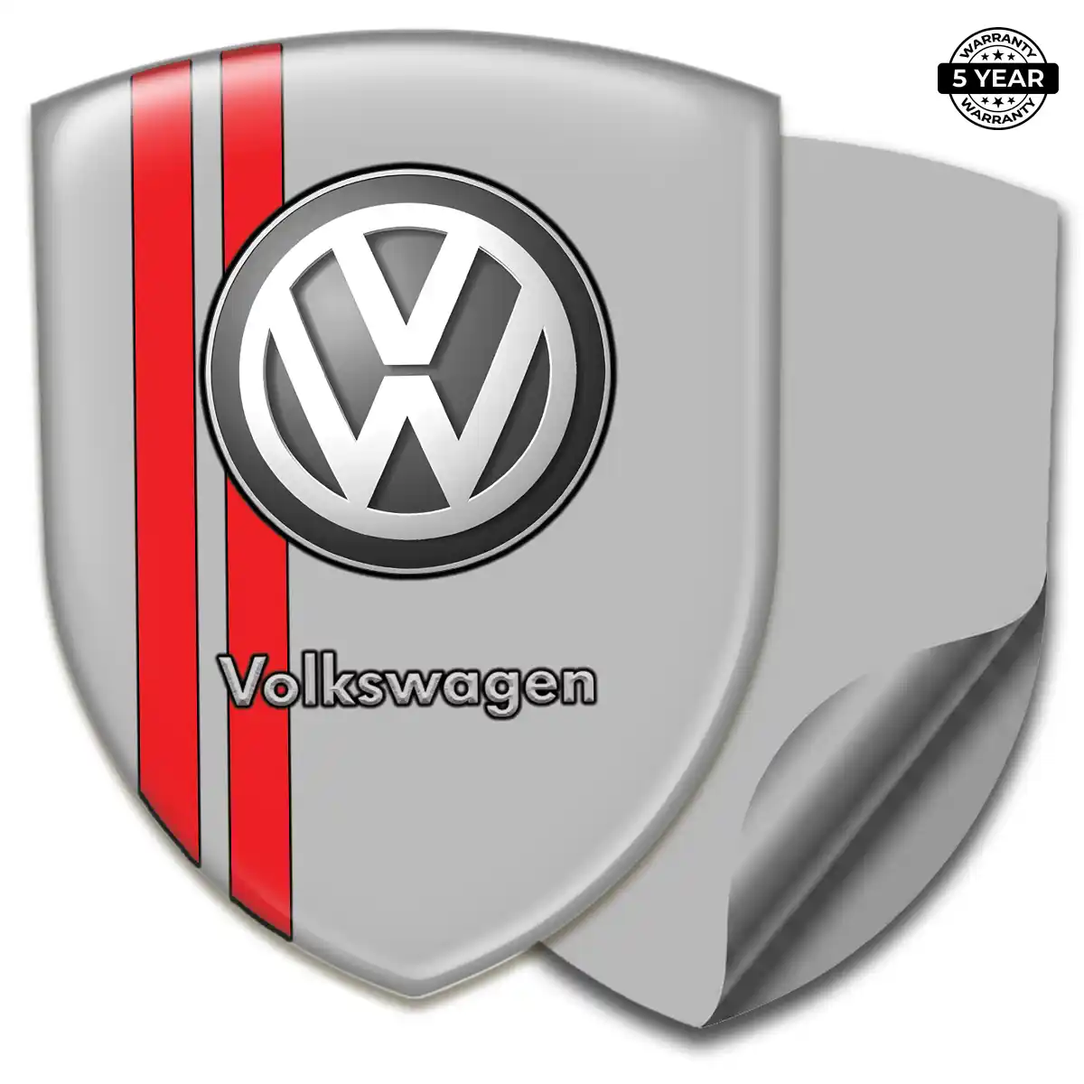 VW Crest Logo Emblem Sleek Style