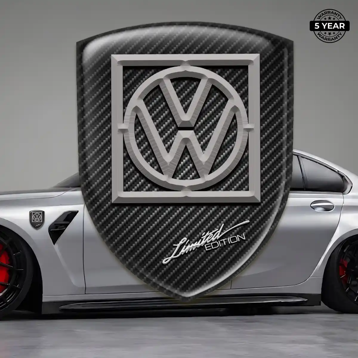 VW Domed Badge Sleek Style