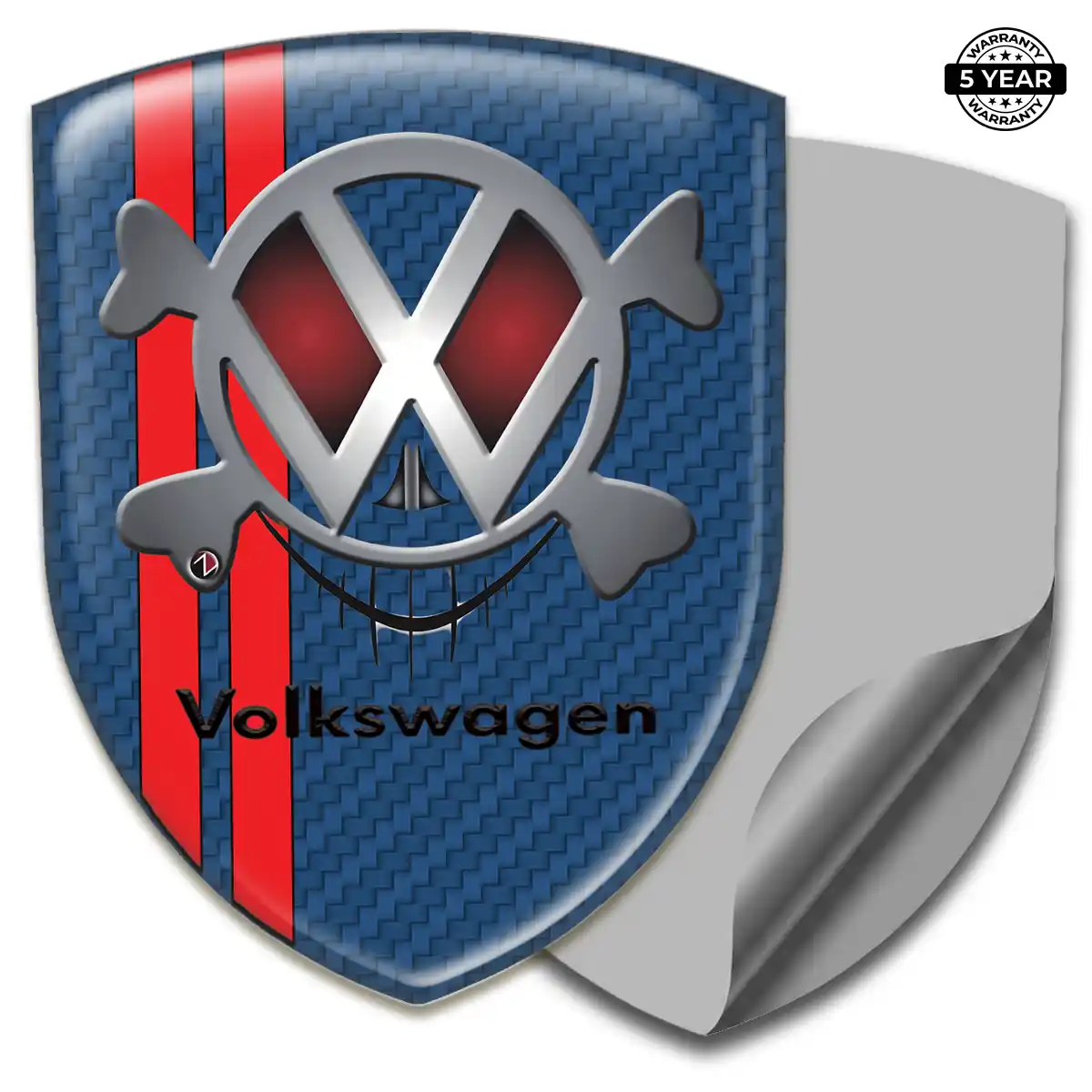 VW Domed Car Sticker Superior Craft