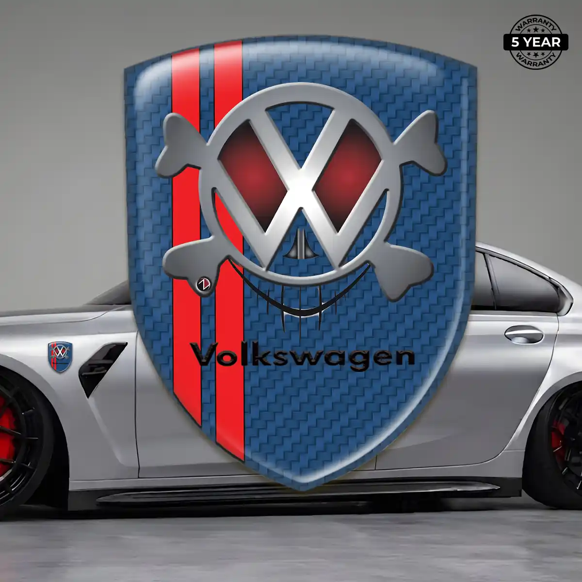VW Domed Car Sticker Superior Craft