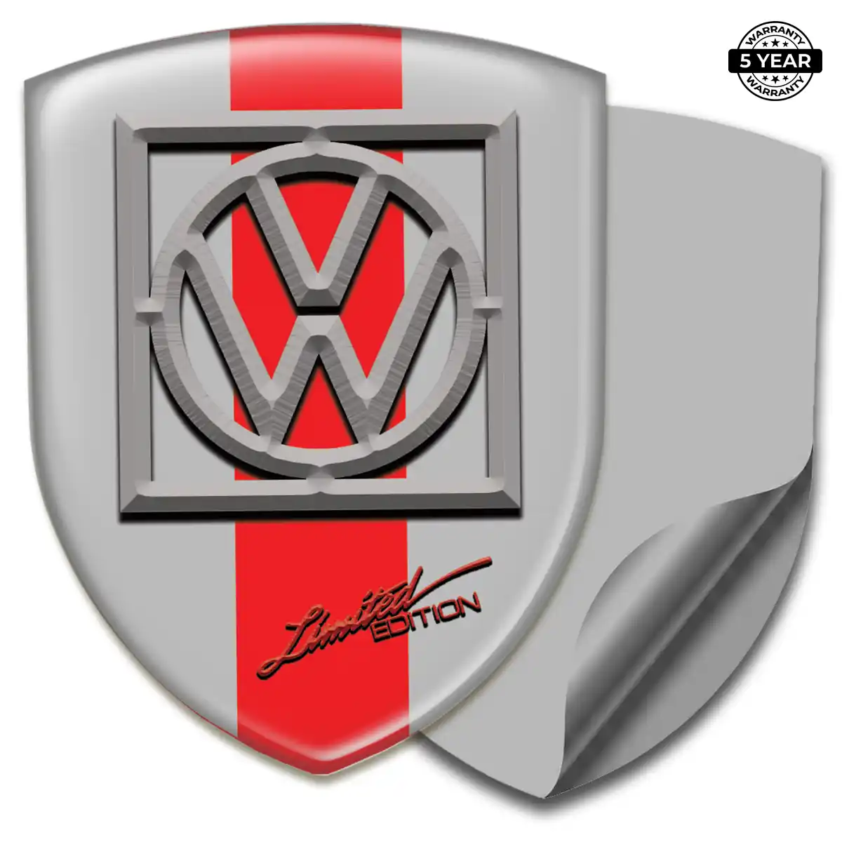 VW Domed Decal Refined Design