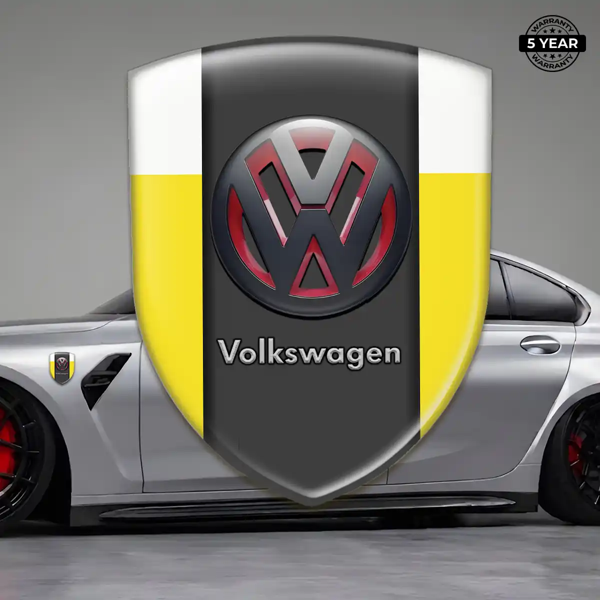 VW Domed Emblem Refined Design