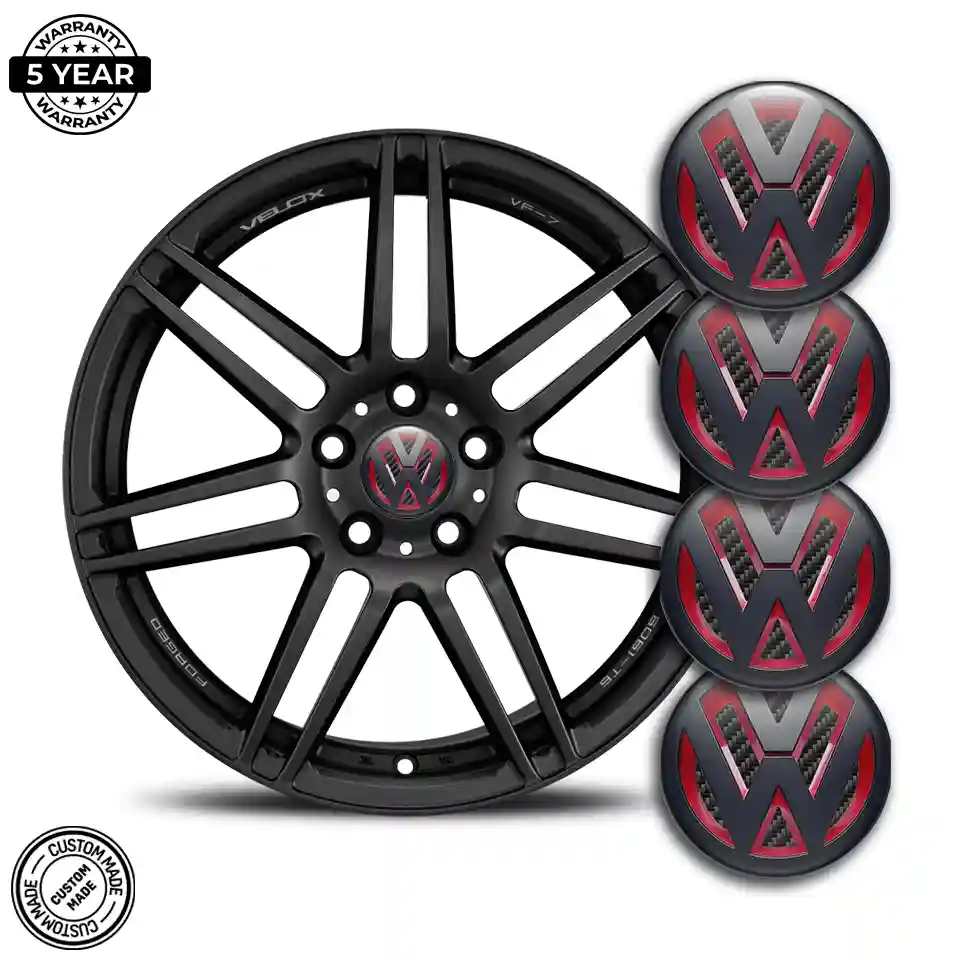 VW Domed Emblem Self-Adhesive Stylish Design