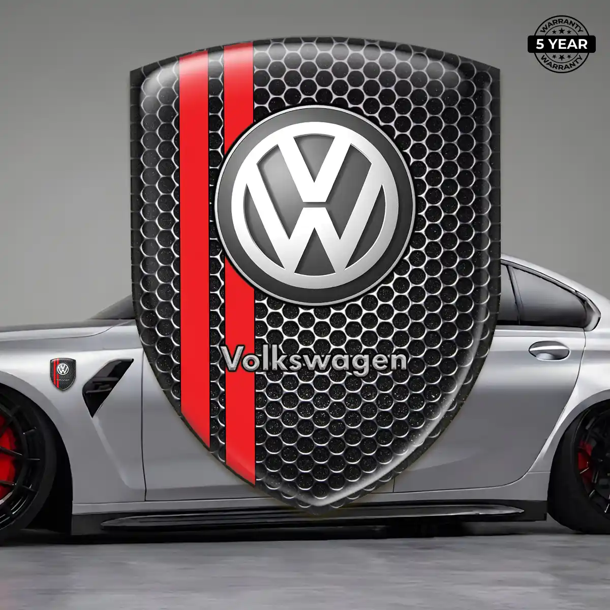 VW Domed Logo Decal Elite Finish