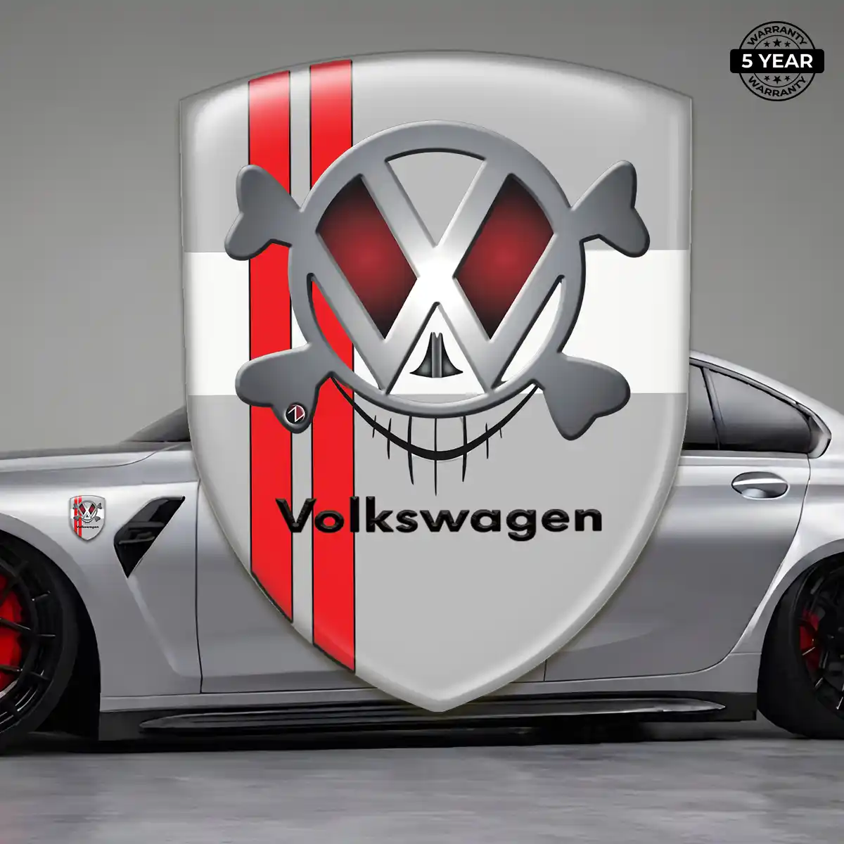 VW Domed Logo Decal Prime Quality