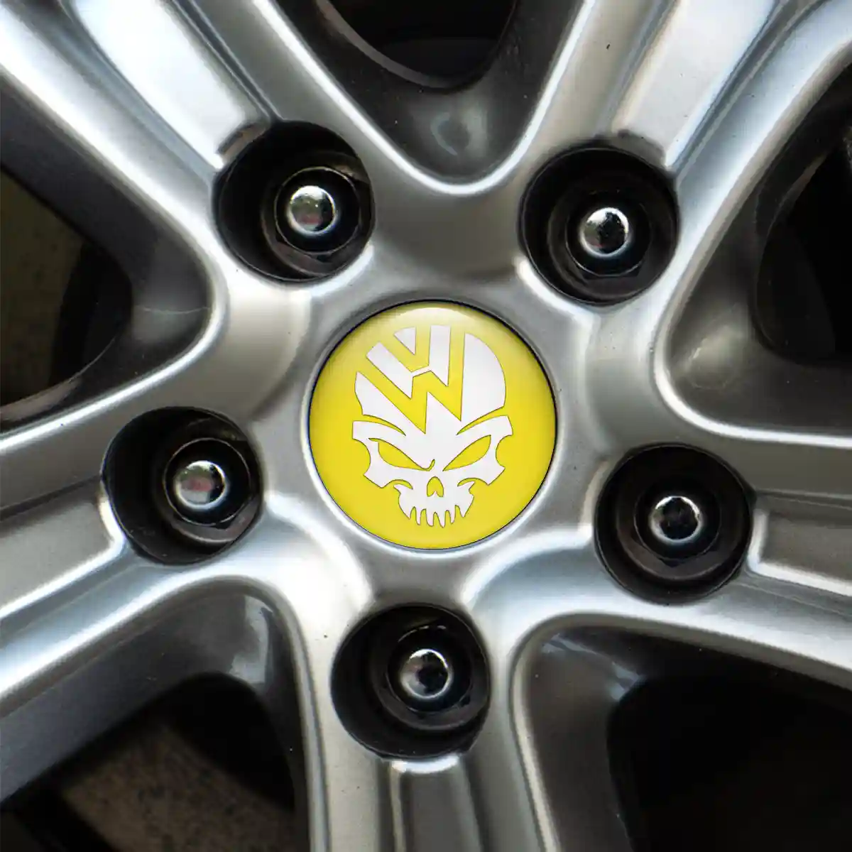 VW Domed Sticker Self-Adhesive Stylish Design