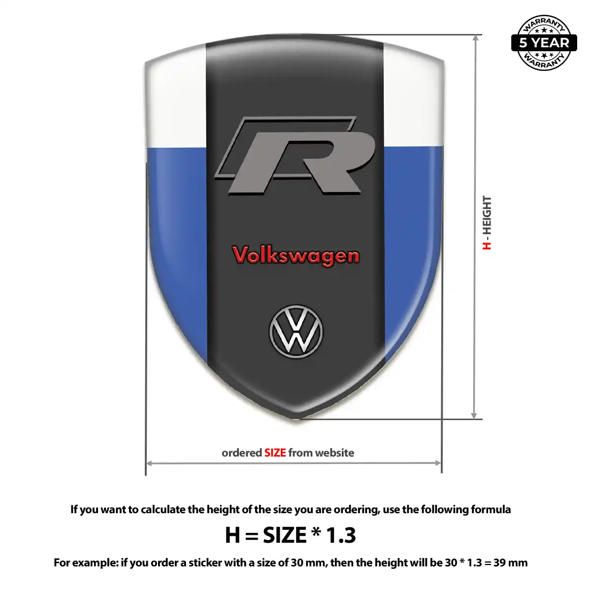 VW Emblem Badge Prime Quality