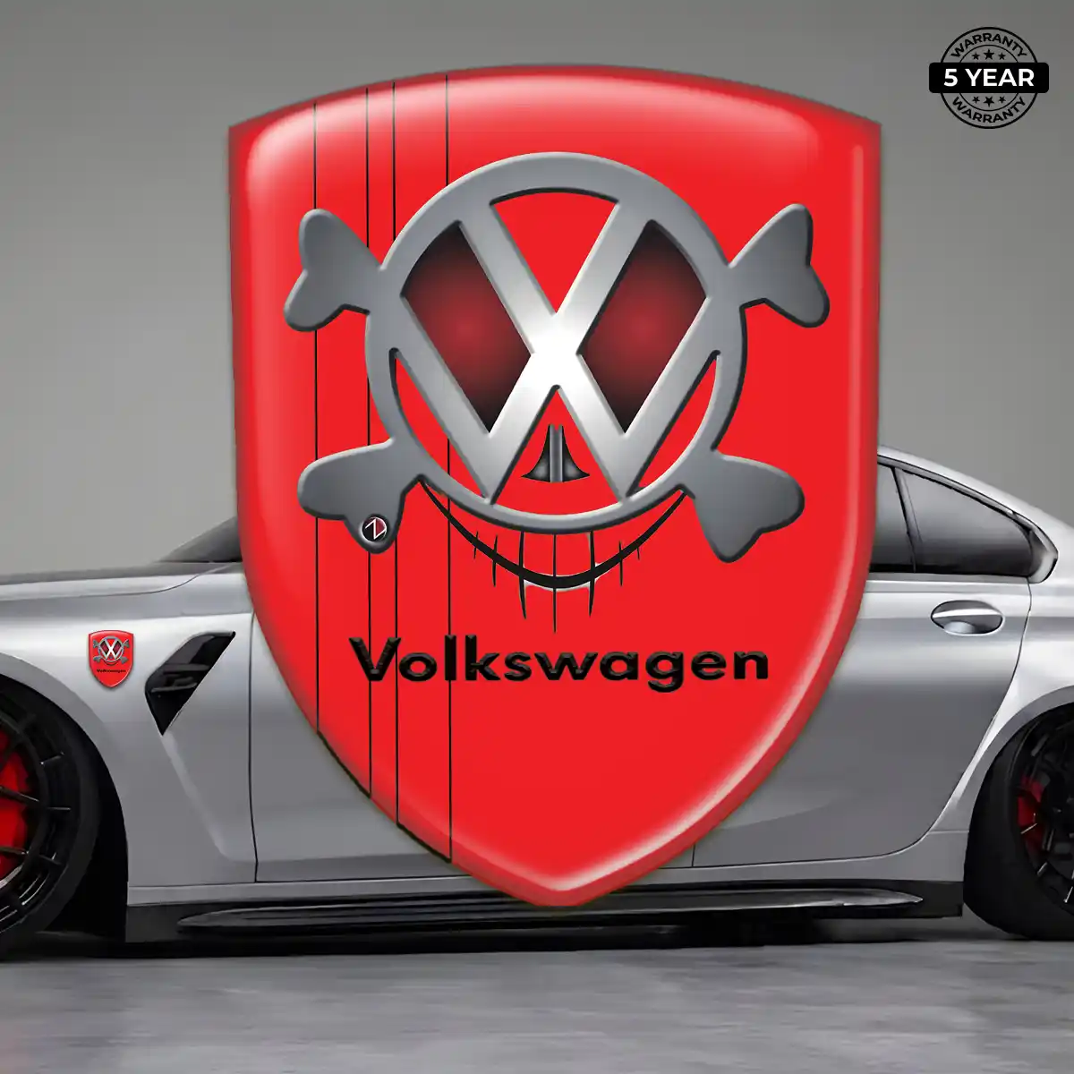 VW Emblem Badge Refined Design