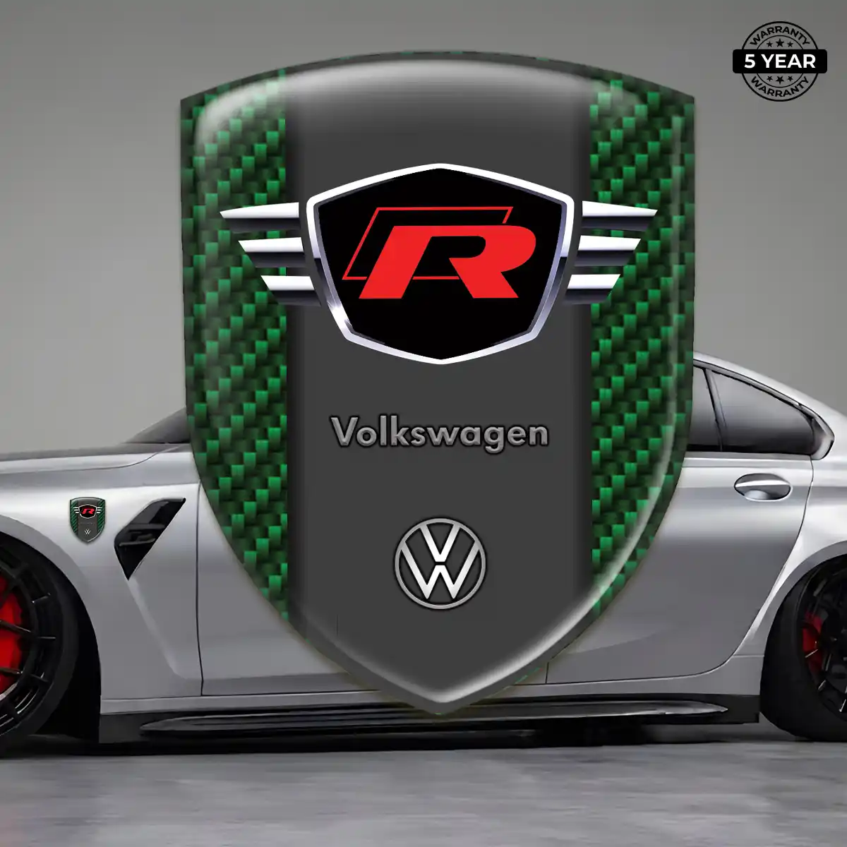 VW Emblem Crest Refined Design