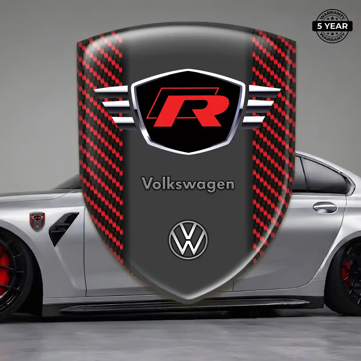 VW Emblem Crest Sleek Style