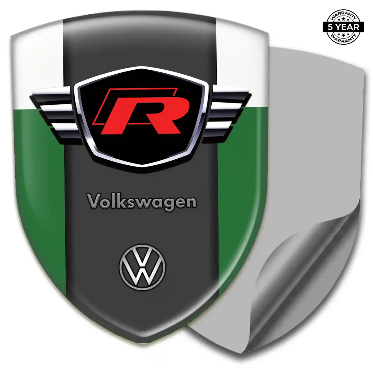 VW Emblem Domed Badge Elite Finish
